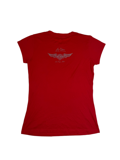 Harley Davidson Red Reflective Graphic Tshirt