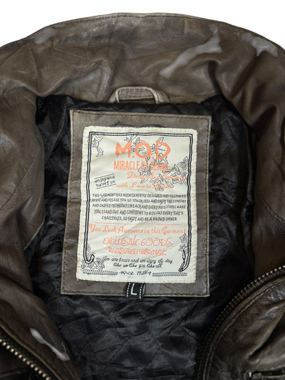 Y2K Biker Leather Jacket