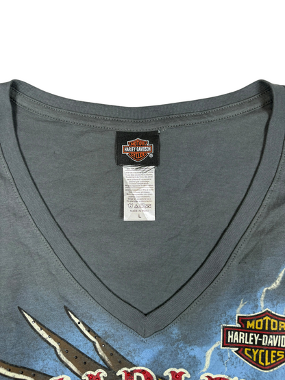 Harley Davidson V-Neck Graphic Tee