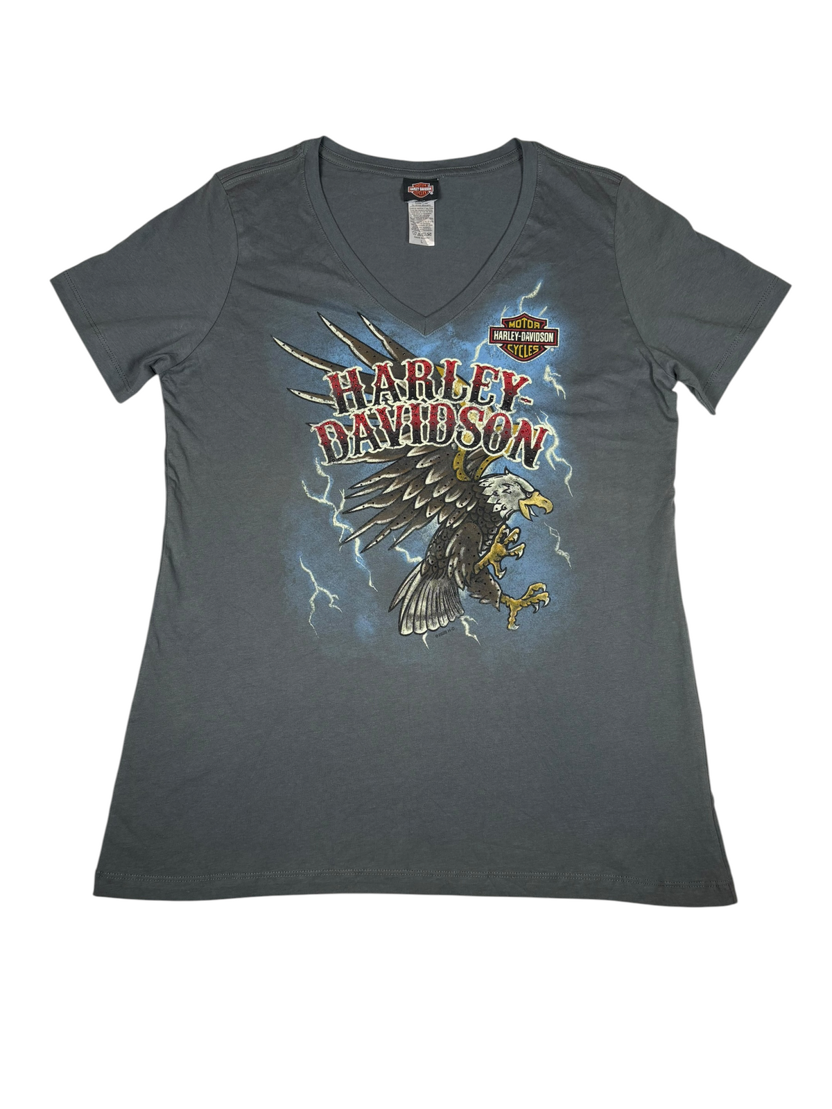 Harley Davidson V-Neck Graphic Tee