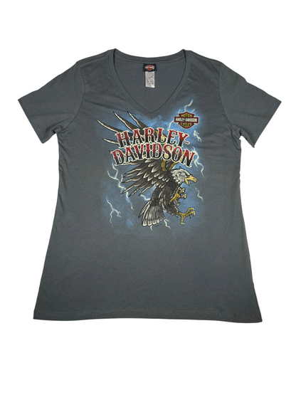 Harley Davidson V-Neck Graphic Tee