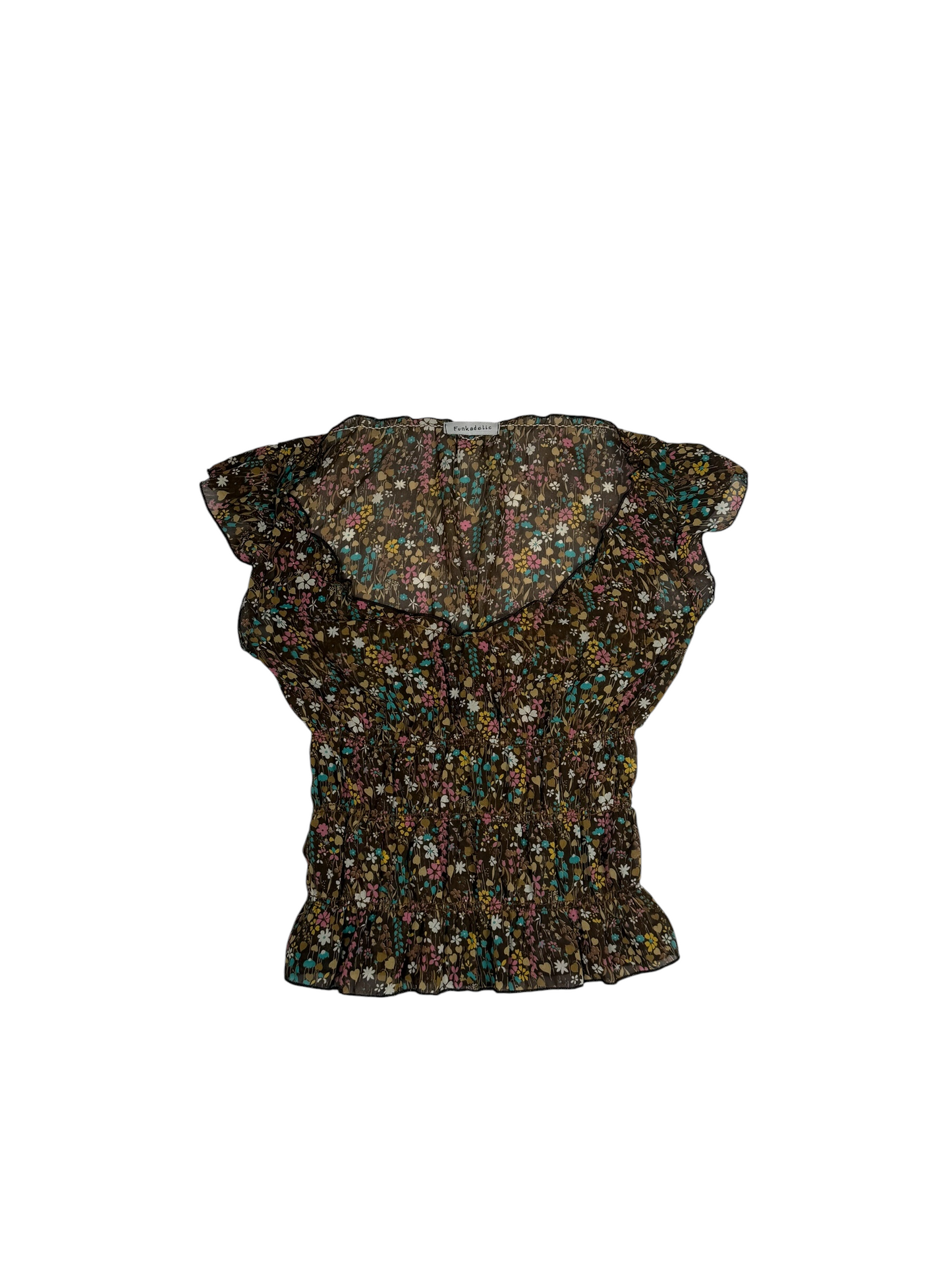Funkadelic Floral Short Sleeve Blouse