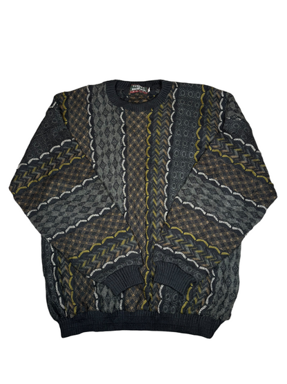 Y2K 3D Knit Textured Sweater