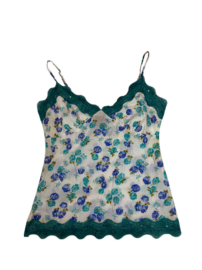 Rue 21 Blue Floral Tank