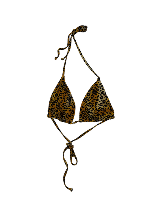 Y2K Leopard Bikini Top
