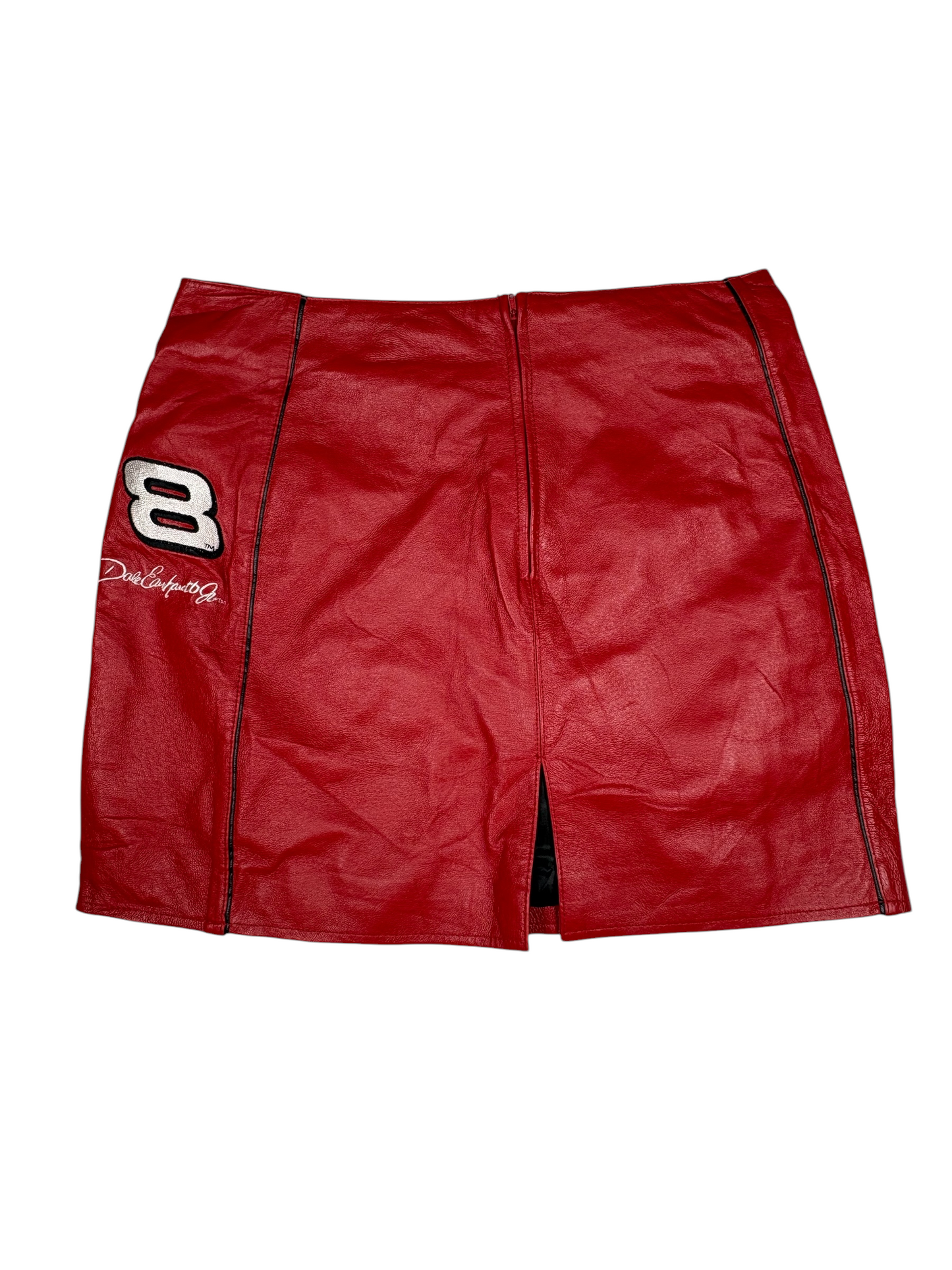 Y2K Nascar Leather Skirt