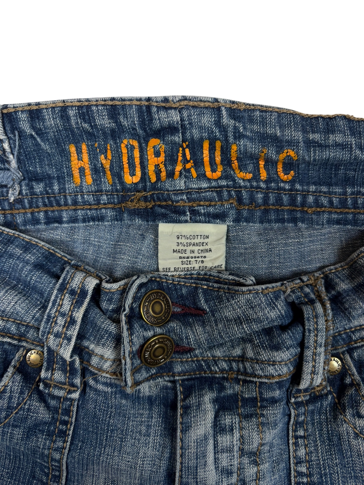 Vintage Straight Double Button Jeans