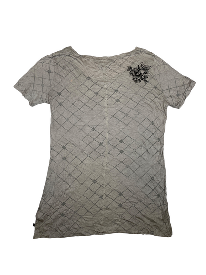 Y2K Skull and Roses Graphic Tee