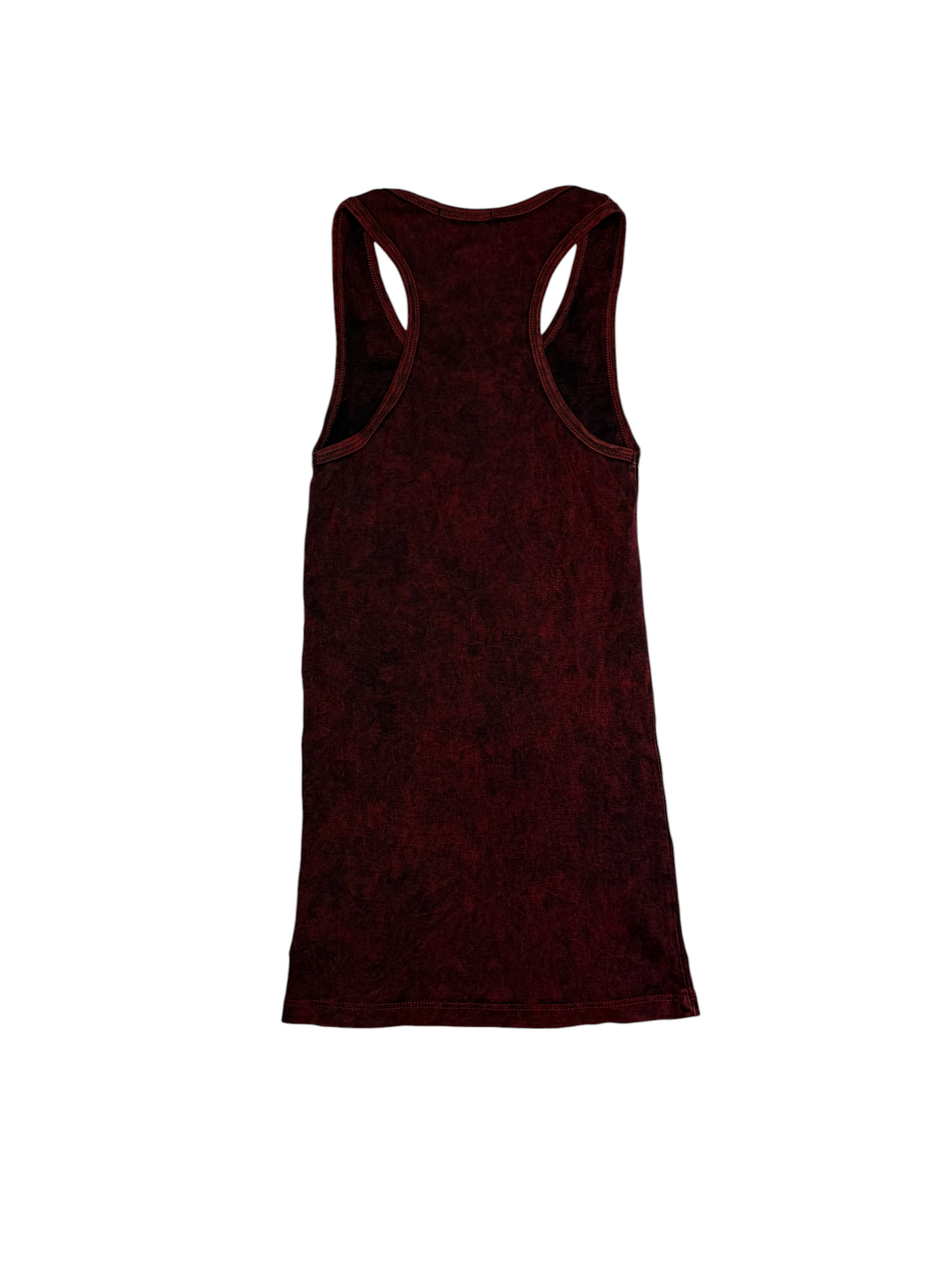 Burgundy Rhinestone Racerback Tank