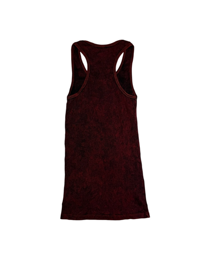 Burgundy Rhinestone Racerback Tank