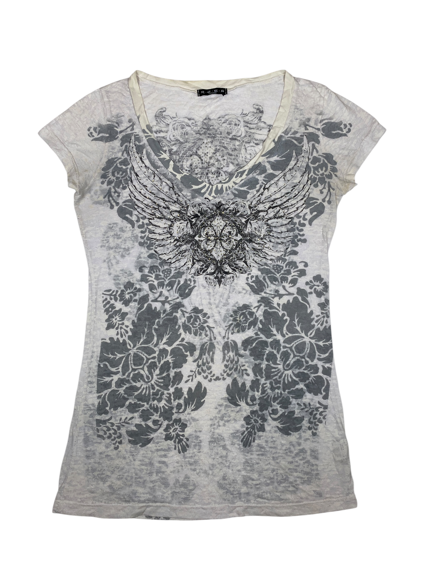 Y2K Angel Wings Graphic Tee