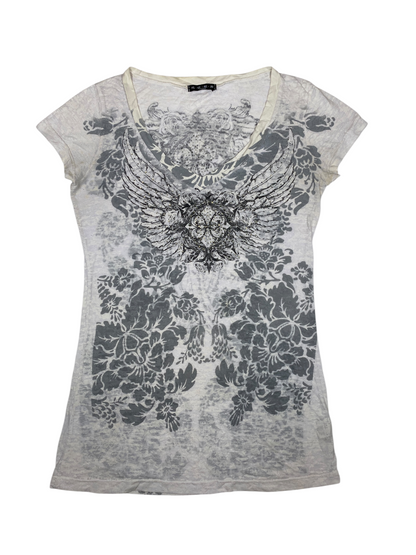 Y2K Angel Wings Graphic Tee