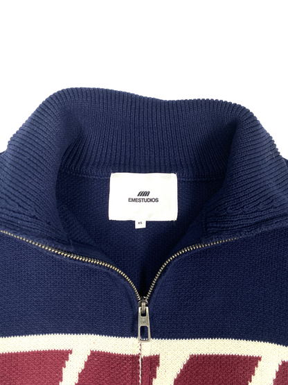 EMESTUDIOS Chunky Knitted Zip-Up