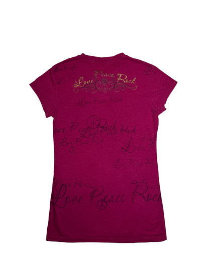 Hard Rock Cafe Purple Graphic Shirt