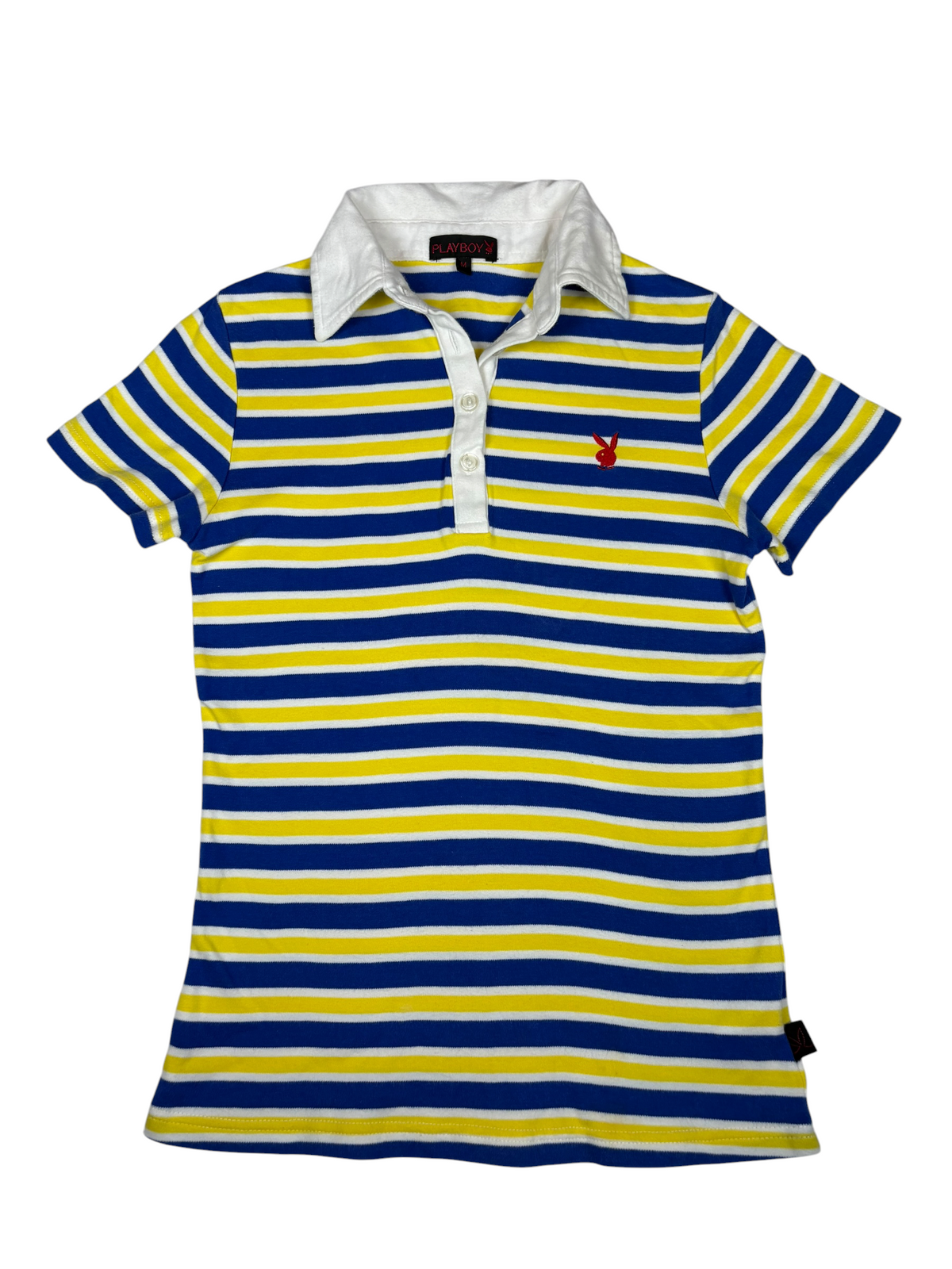 Y2K Playboy Striped Polo