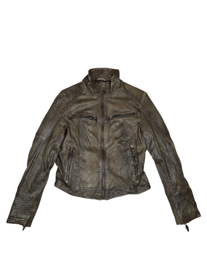 Y2K Biker Leather Jacket