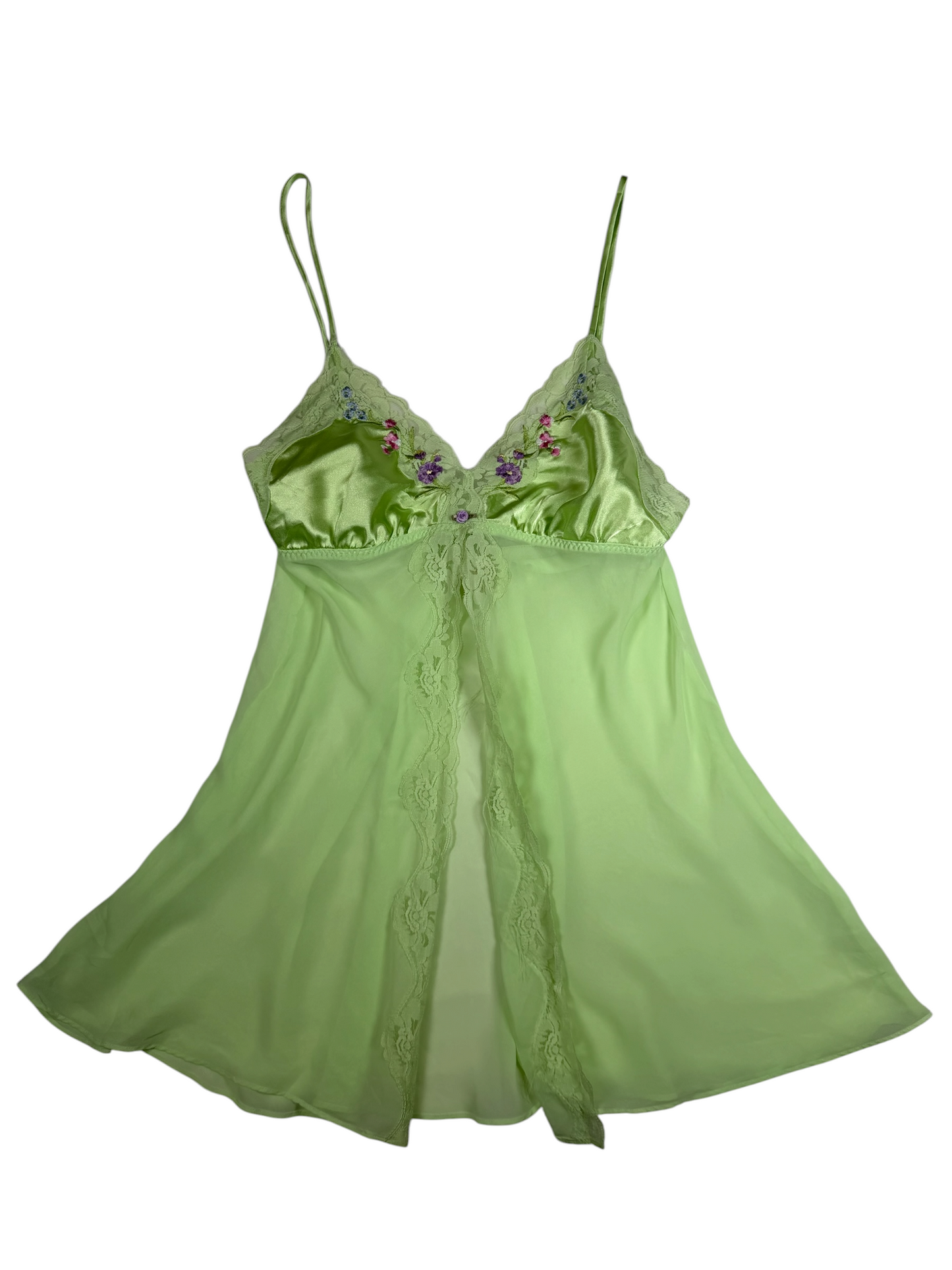 Secret Treasure Green Floral Slip