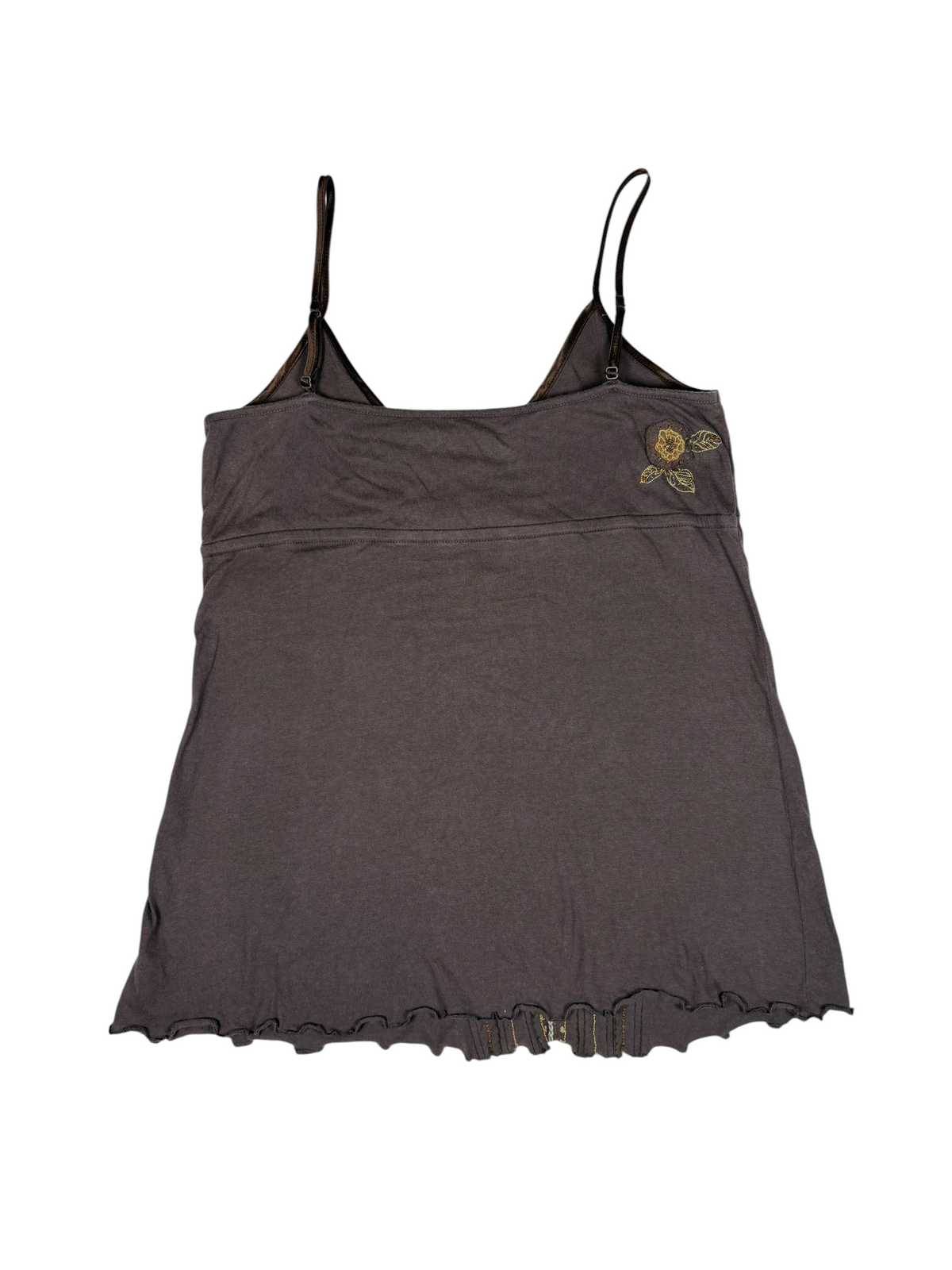 Y2K Floral Embroider Tank Top