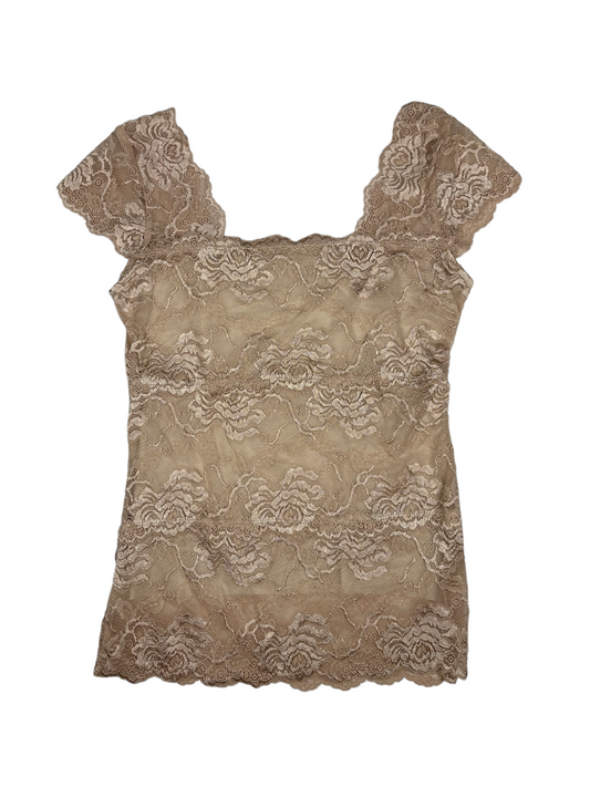 Y2K Sheer Lace Floral Top