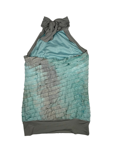 Y2K Ruffle Halter Top