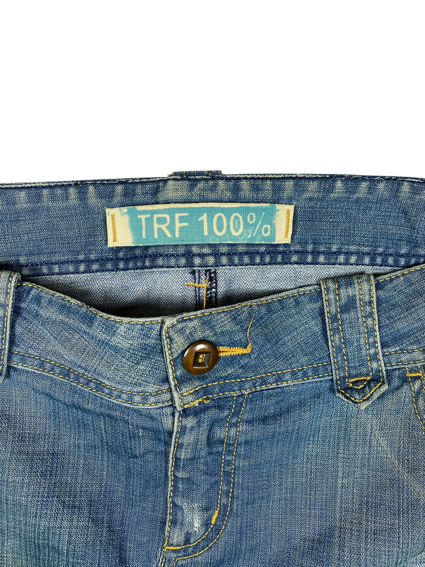 Y2K Raw Hem Denim Skirt
