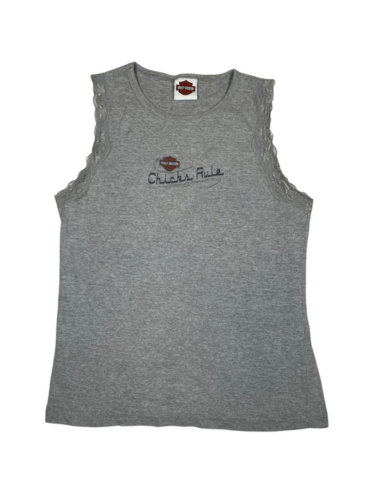 Harley Davidson Lace Trim Tank