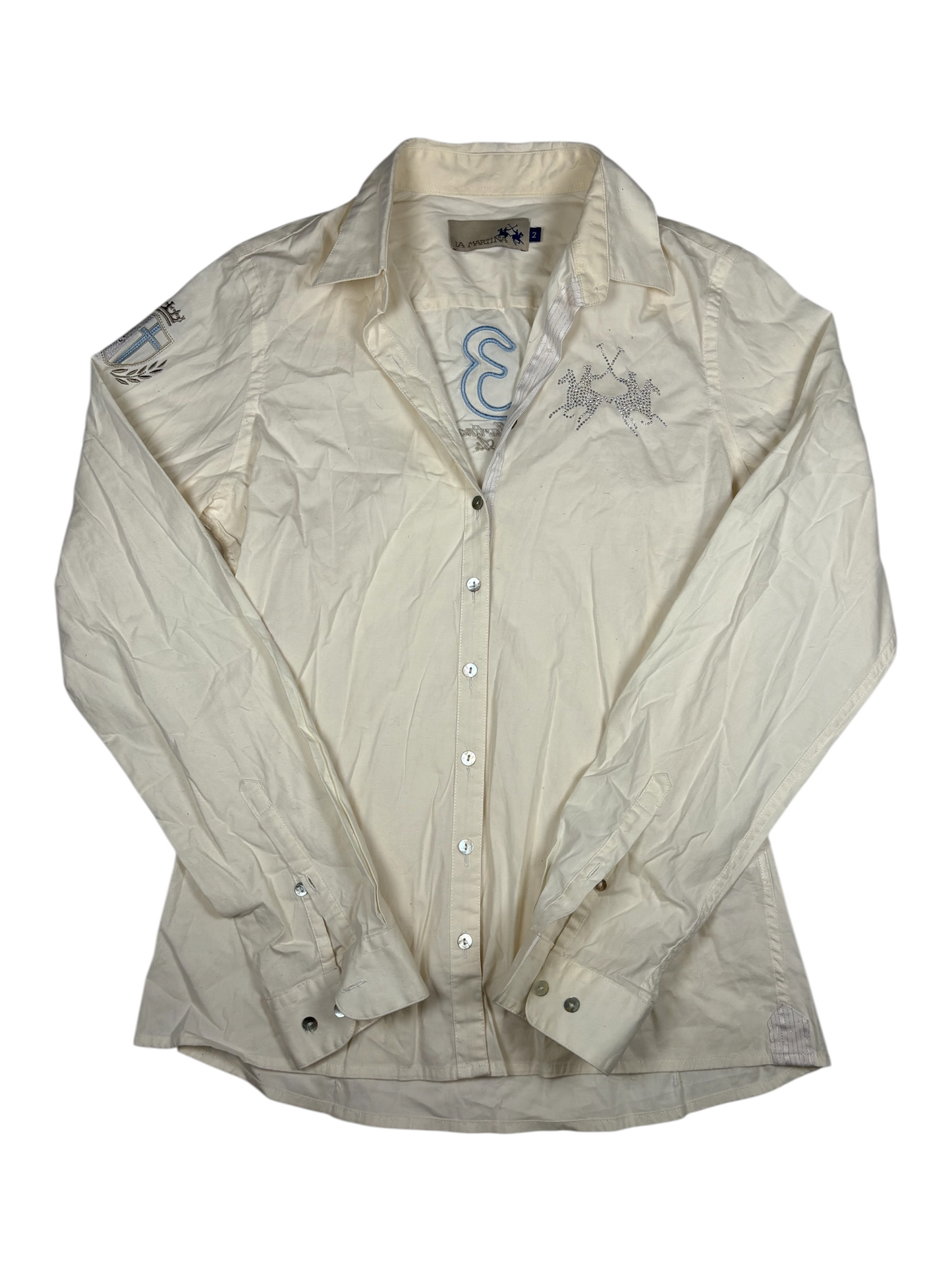 Vintage Collared Long Sleeve Button-Up