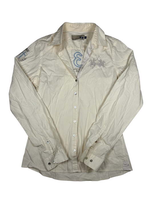 Vintage Collared Long Sleeve Button-Up
