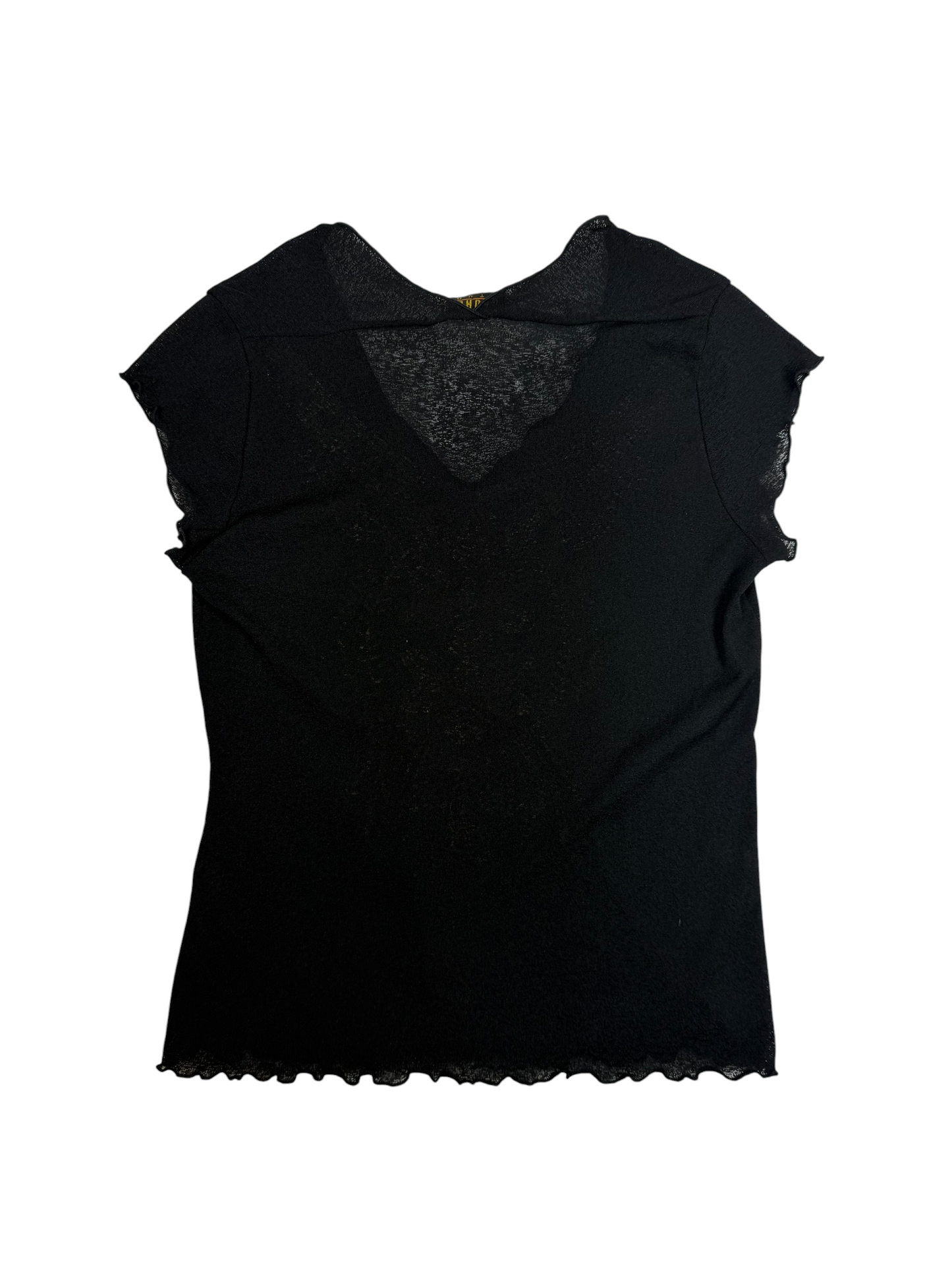 Georgiou Boho Embroidered Mesh Top