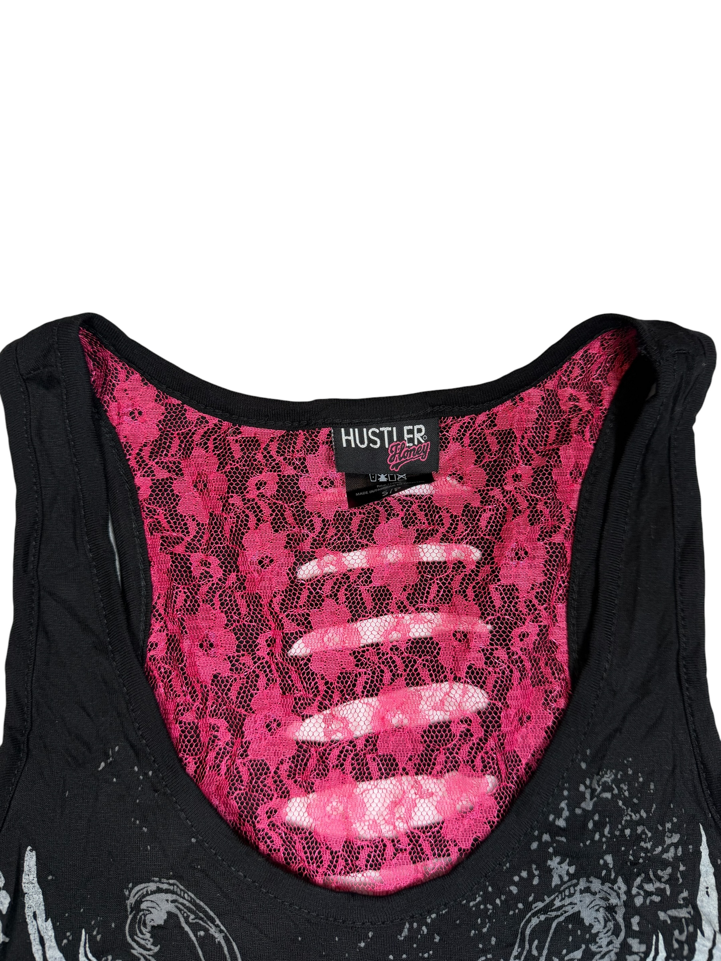 Hustler Honey Lace Detailing Tank