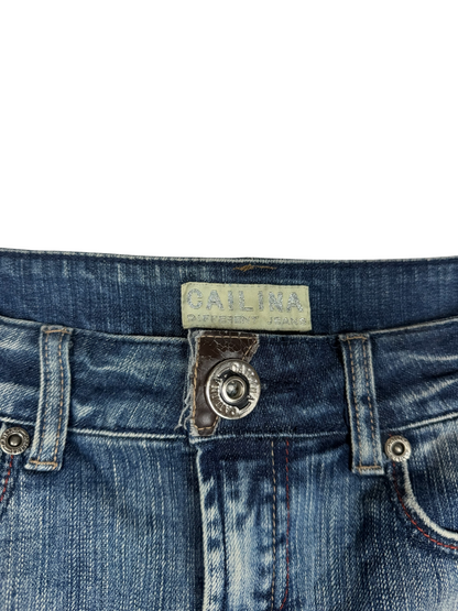 Cailina Dark Blue Denim Mini Skirt