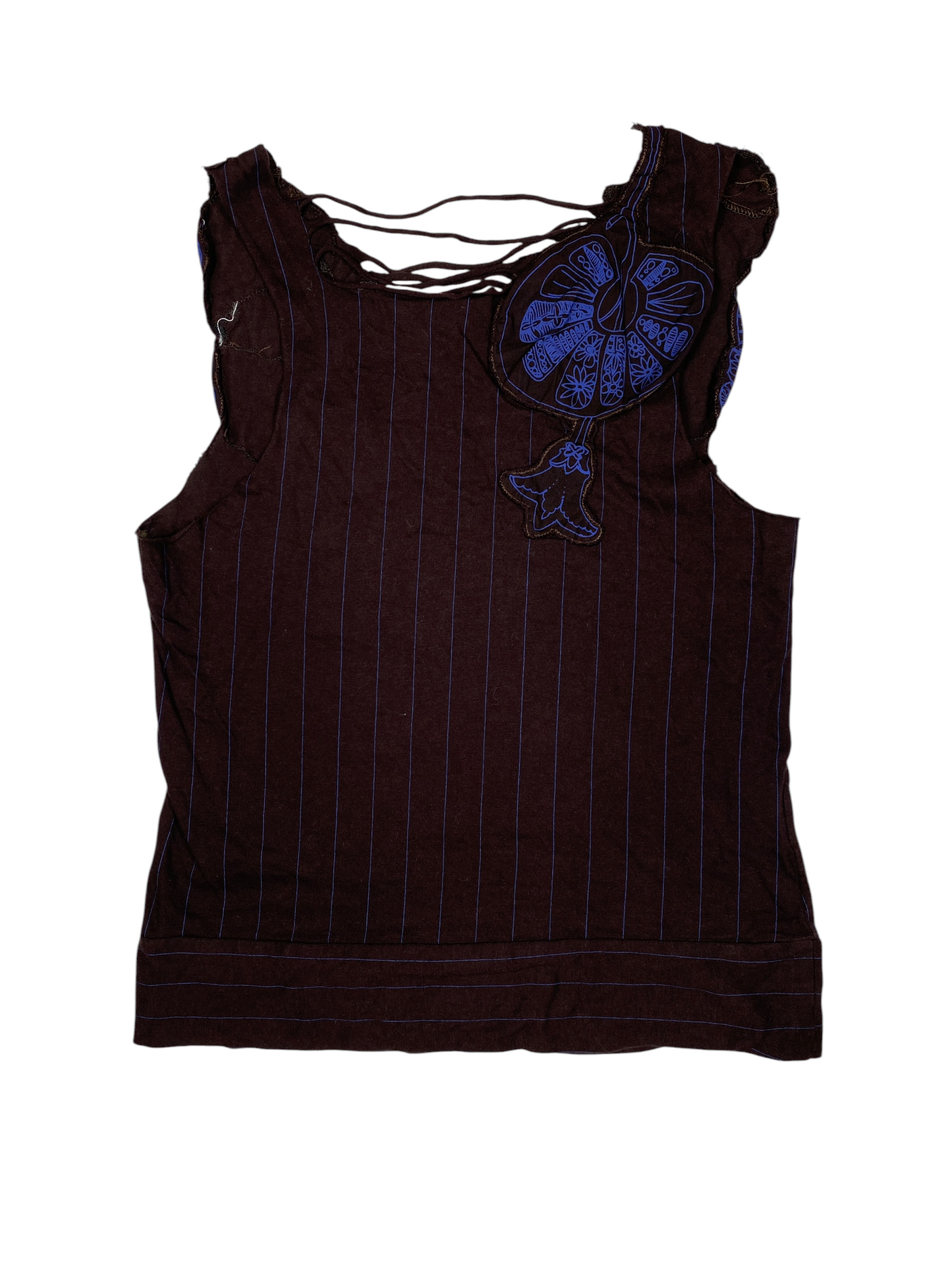 Diesel Flora Striped Slitted Tank
