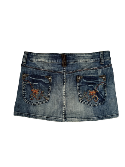 Cailina Dark Blue Denim Mini Skirt