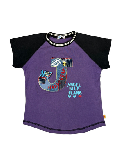 Angel Blue Raglan Graphic Tee