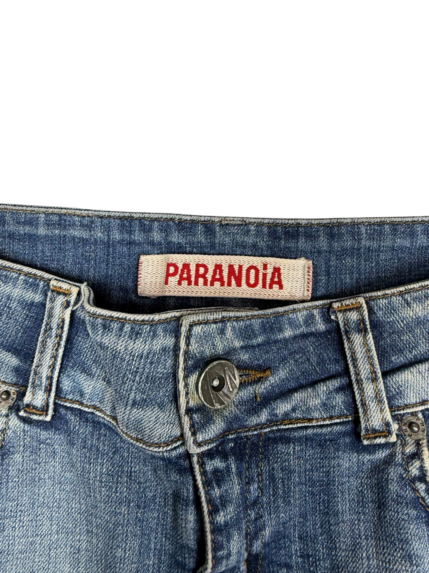Paranoia Denim Mini Skirt