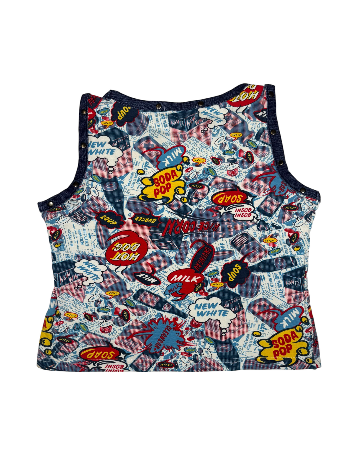 Y2K Comic Speech Bubble Graphic Tank