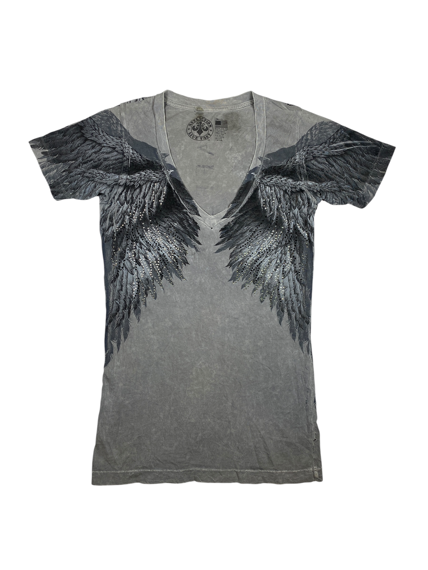 Vintage Affliction Wings Graphic Tee