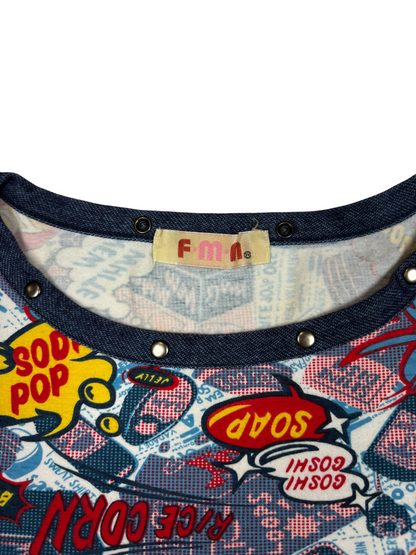 Y2K Comic Speech Bubble Graphic Tank