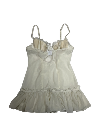Babydoll White Slip Top