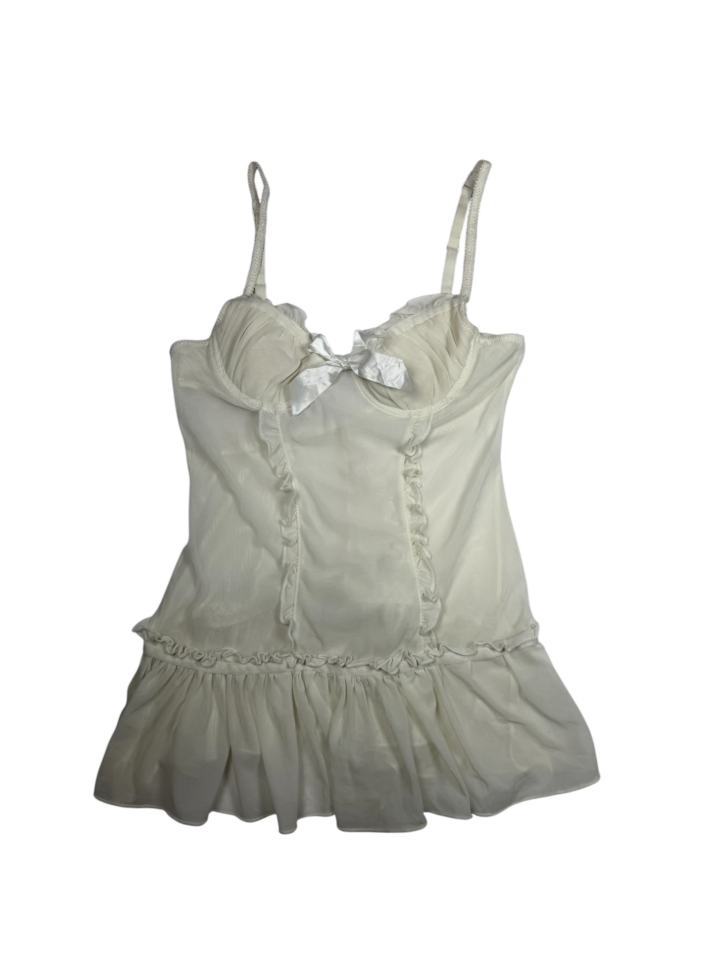 Babydoll White Slip Top