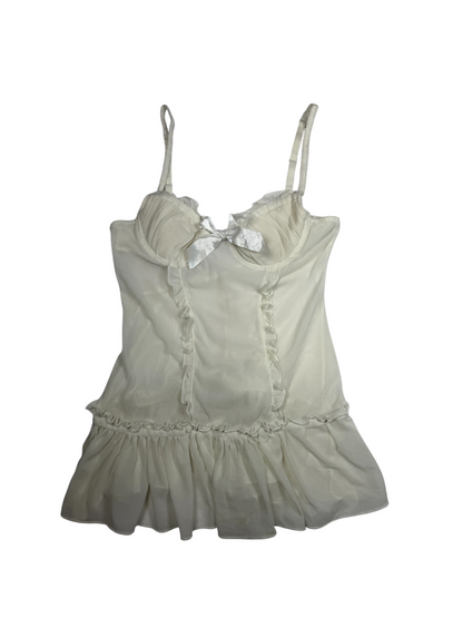 Babydoll White Slip Top