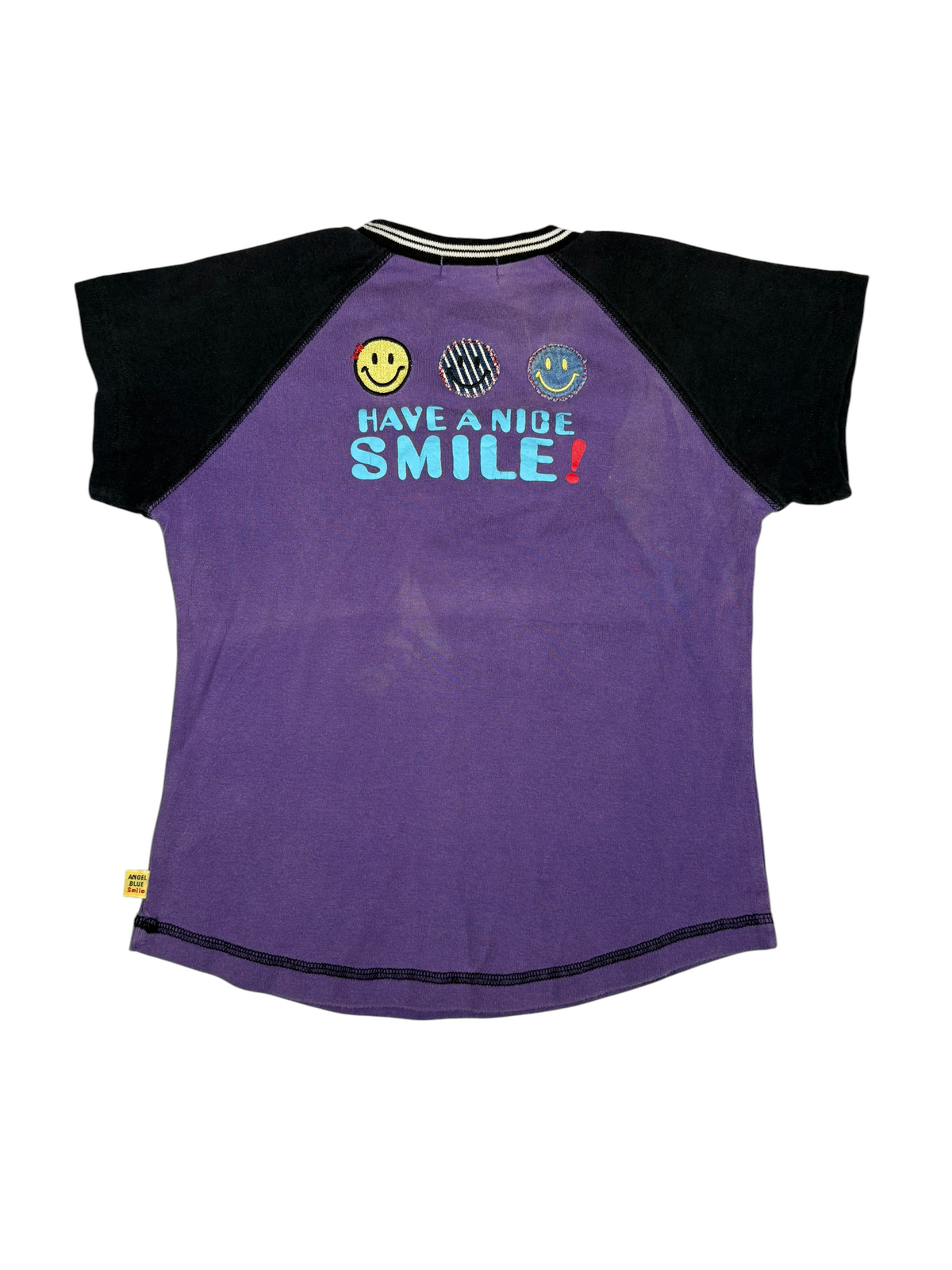 Angel Blue Raglan Graphic Tee
