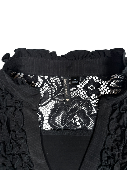 Heartsoul Black Polo Top