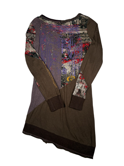 Y2K Patchwork Asymetrical Dress