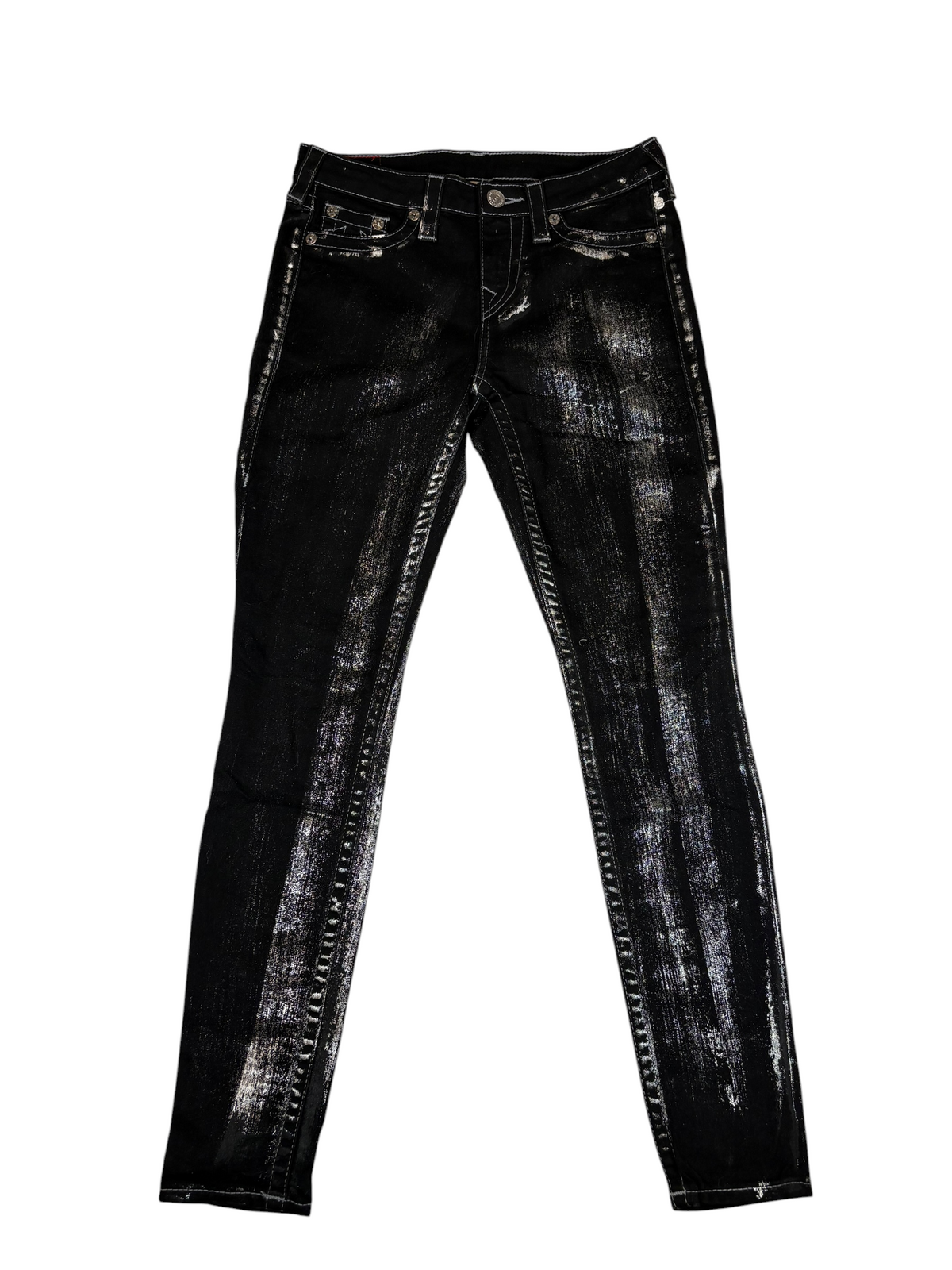 True Religion Metallic Super Skinny Jeans