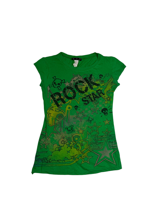 579 Green Y2K Fitted Tshirt