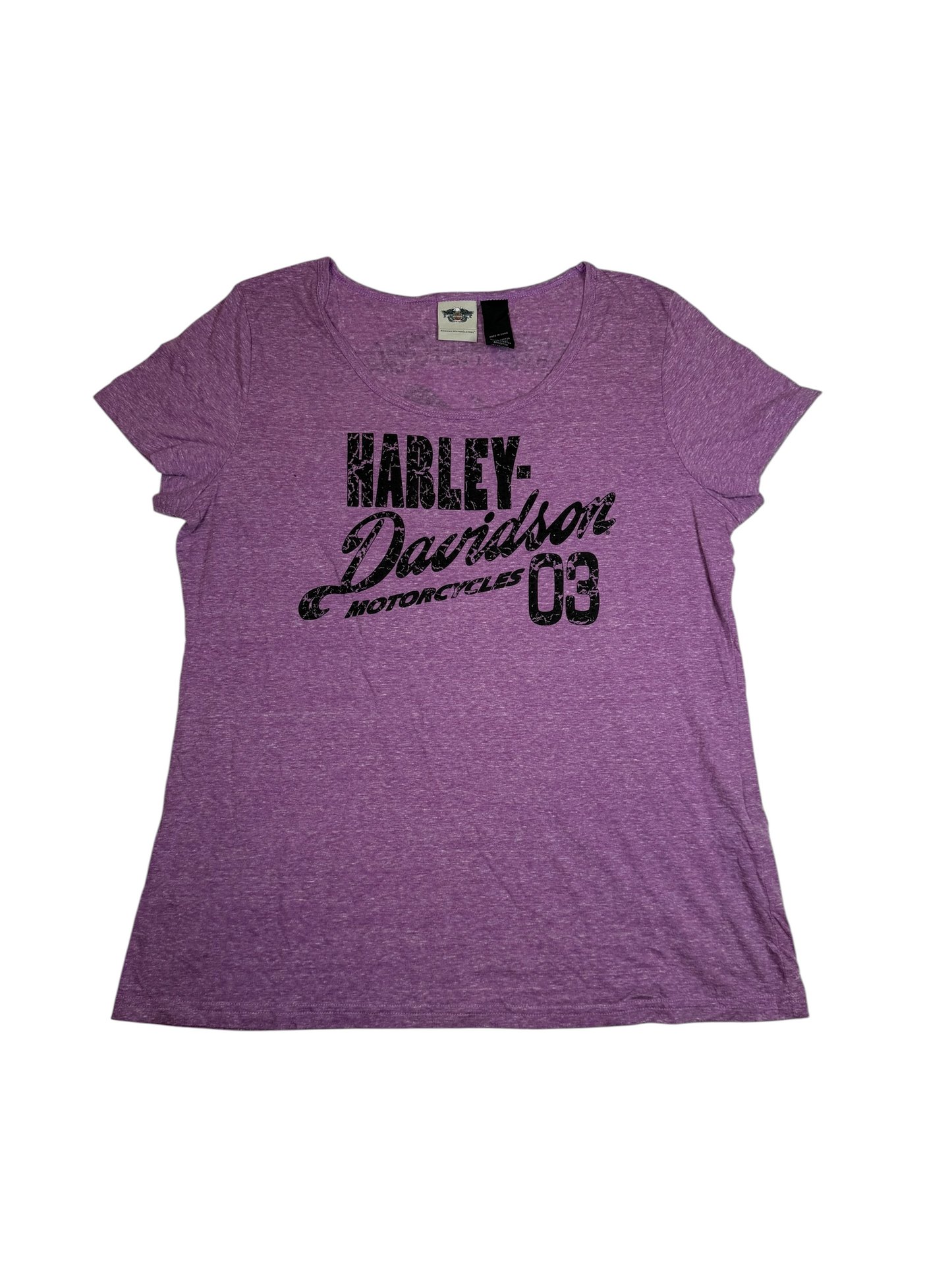 Harley Davidson Purple Rhinestoned Tshirt