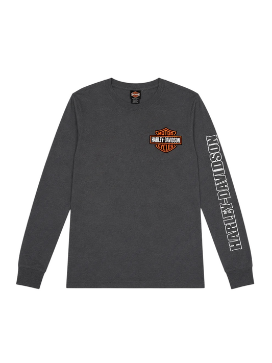Harley Davidson Grey Logo Long Sleeve