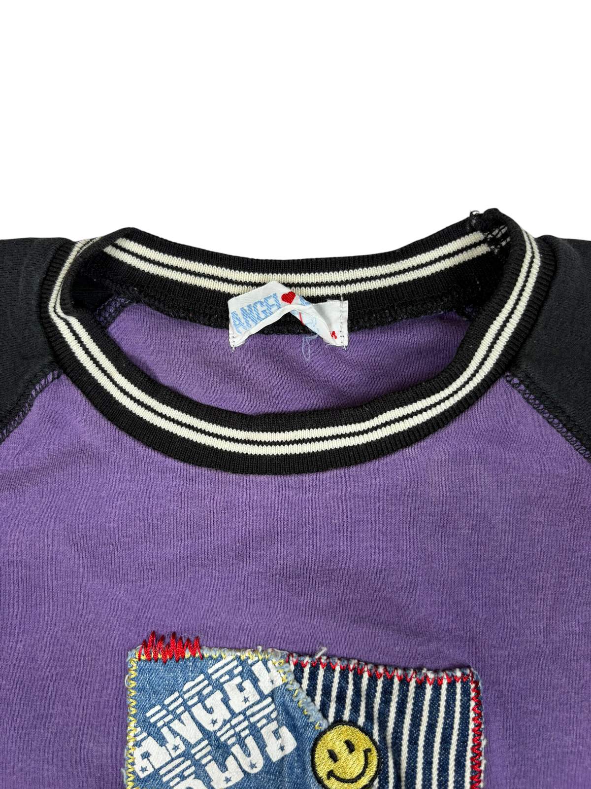 Angel Blue Raglan Graphic Tee