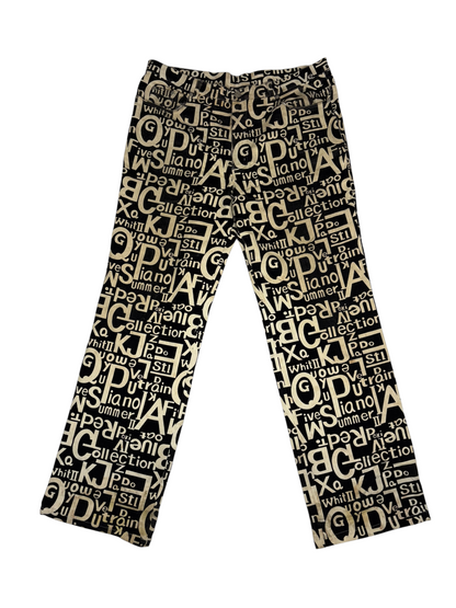 Vintage Text Work Jeans